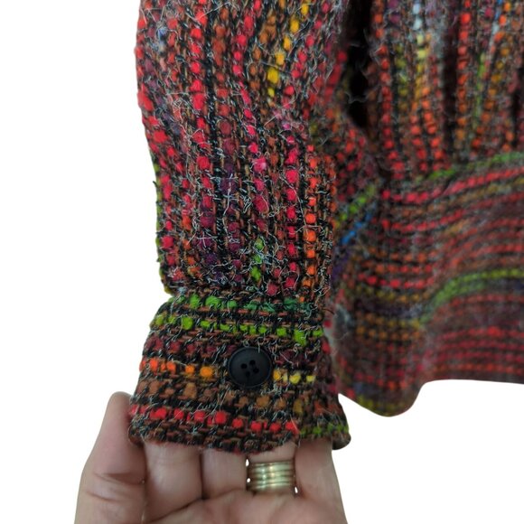 A.J. MITCHELL long sleeve tweed long sleeve Vintage Blazer/Jacket size 8 - Picture 5 of 11